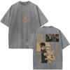 Unisex Washed Anime Berserk Guts T-shirts Swordsman Gatsu Sacrifice Zodd Cosplay T Shirt Oversized Cotton Vintage T Shirts Streetwear