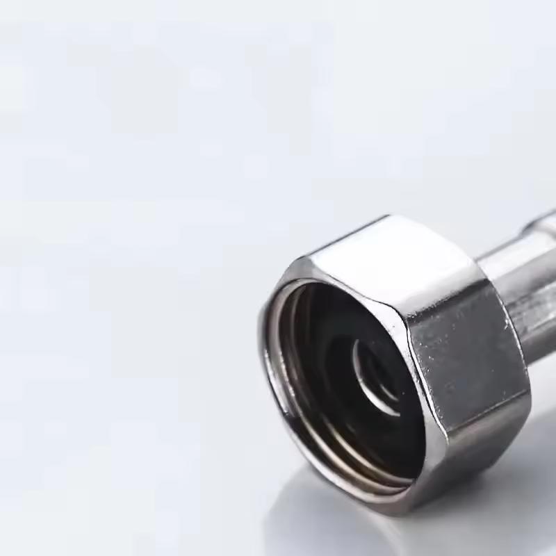 304 Stainless Steel Braided Pipe Water Heater High Pressure Explosion-proof Water Pipe Basin Faucet Pointed Water Inlet Hose