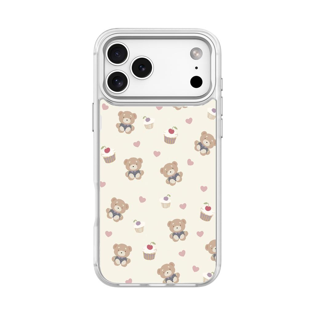 Applicable To Apple 17 Mobile Phone Case, Advanced Sense 16 Replaceable Back Plate 15promax Magnetic Suction Mobile Phone Case, Strawberry Cake Bear