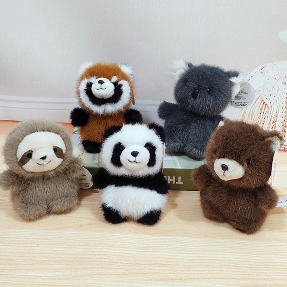 

Panda Plush Animal Doll Keychain Stuffed Car Hanging Pendant Car Keys Accessories style 5