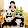 Creative Panda Dragon Baby Doll Children Boy Girl Sleeping and Hugging Bear Zodiac Dragon Birthday Gift