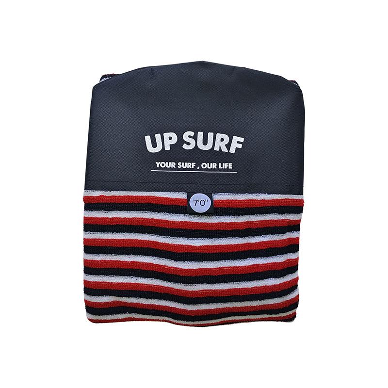 UPSURF Striped Large Round Nose Surfboard Sock Cover