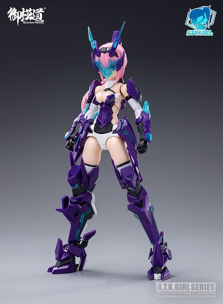 Doyusha Eastern Model ATK Girl Four Sacred Beasts Blue Dragon 1/12 Scale Pre-Colored Plastic Model Kit, Approximately 16cm Tall