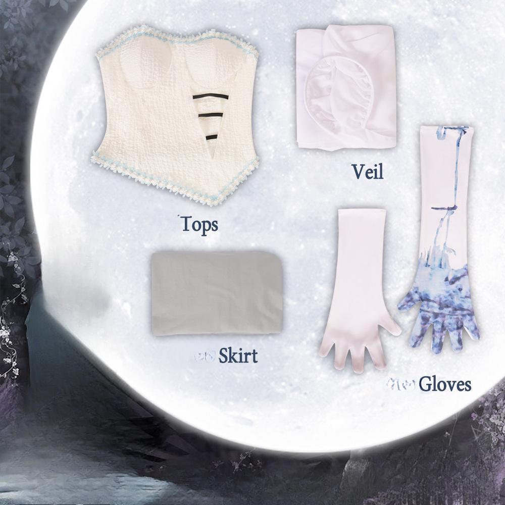 

Фильм зомби невеста Cos костюм Хэллоуин призрак Виктория косплей юбка свадебный косплей XS