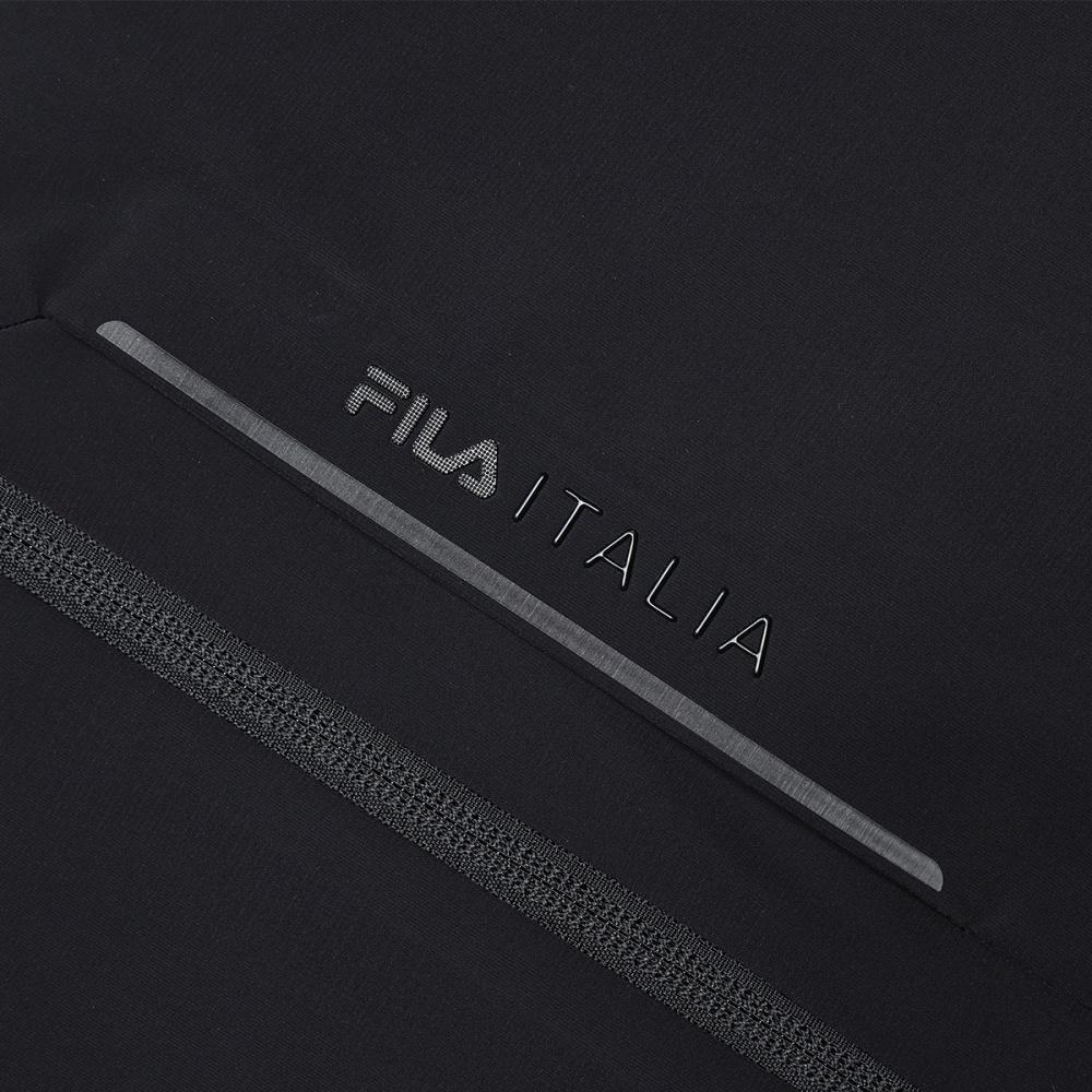 FILA Solid Color Baseball Collar Woven Casual Jacket Men Jacket Black F11M412708F-BK