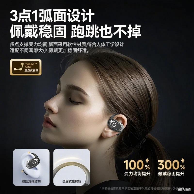 the Voice of Berlin2026Trendy open-style wireless sports earphones, comfortable to wear for long periods, with ultra-long battery life