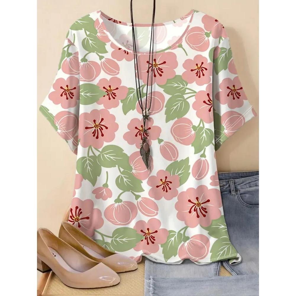 Fashion Versatile Loose Women's Top Short Sleeve Casual Comfortable T-Shirts Women’s