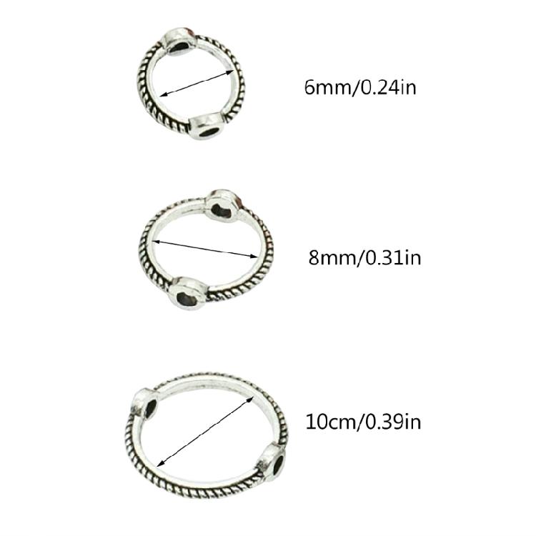 30Pieces Hollow Bead Caps Spacers End Caps for DIY Jewelry Bracelet Necklace