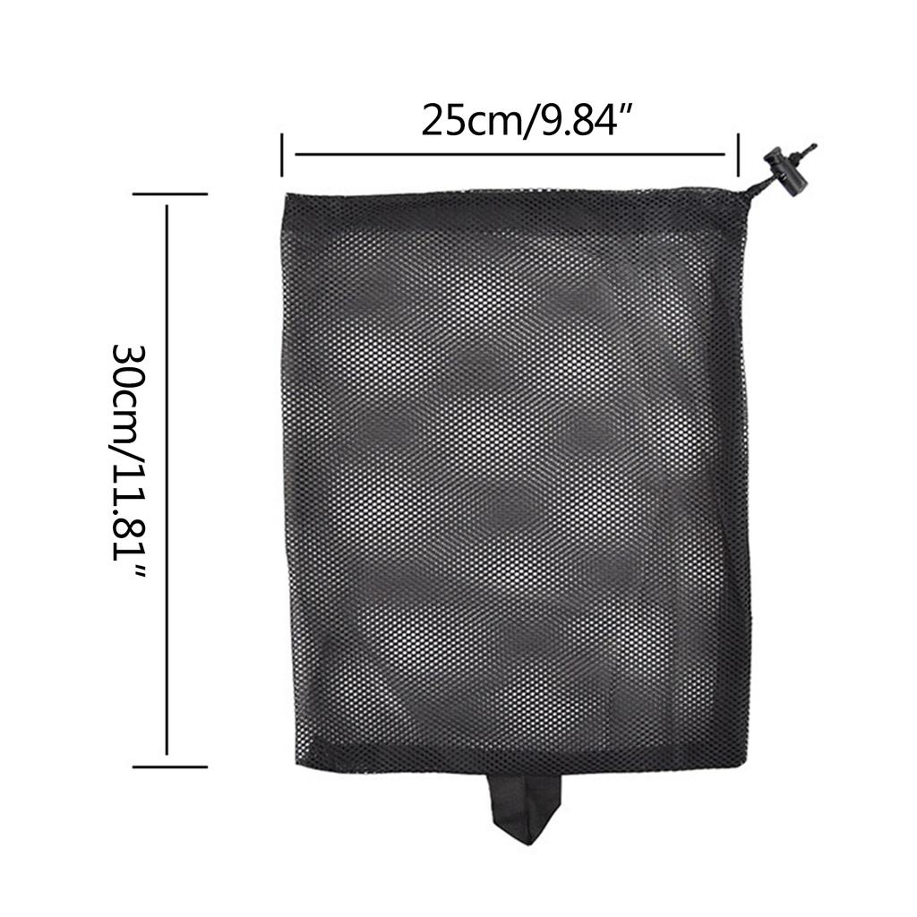 Underwear Storage Bag, Black Mesh Shopping Storage Bag, Golf Bag, Mesh Holes, Various Specifications, Reusable, 5 Piece