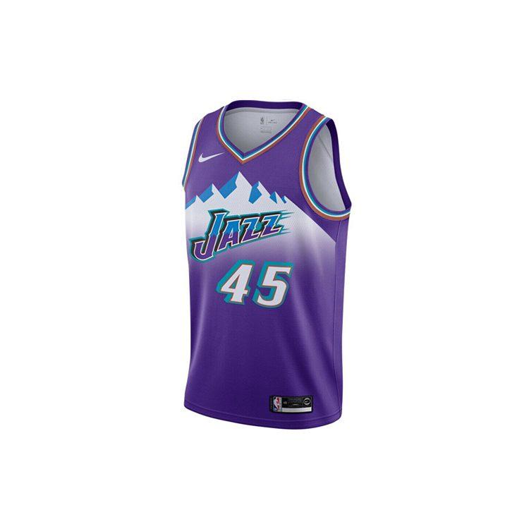 Nike X NBA Utah Jazz Donovan Mitchell Klassische Edition Swingman Trikot Lila AV4517-504