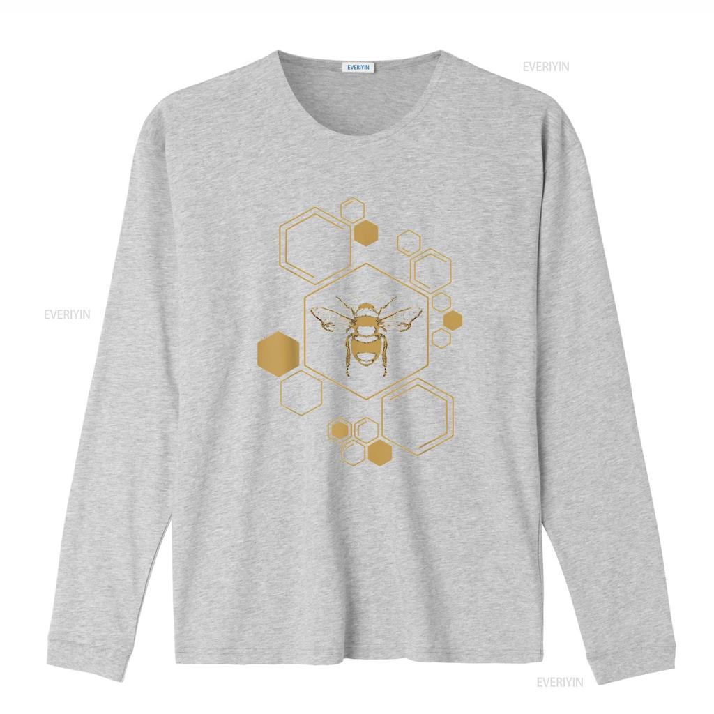 Mens Bee Beekeeping Honeycomb Honey Beekeeper T Shirt Black Medium Vintage Washed Stretched Homme Streetwear Unisex Comfortable