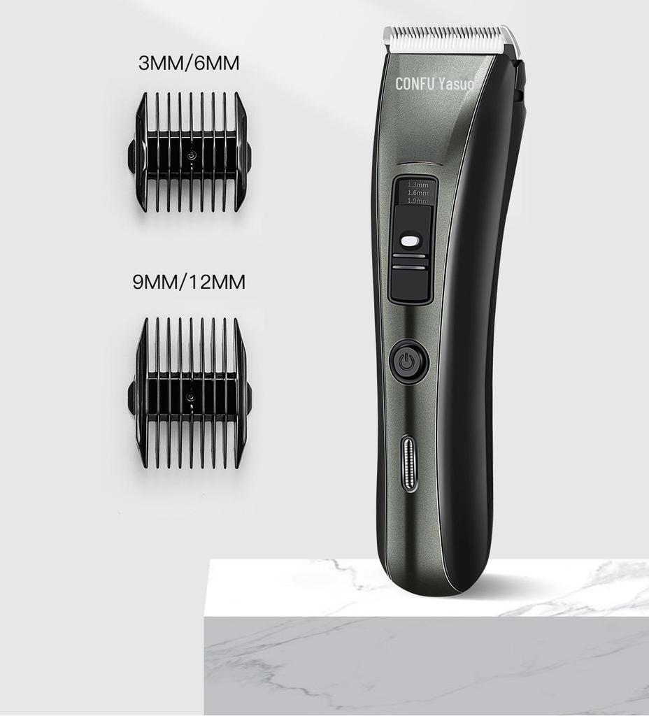 Kangfu T109 Silent Rechargeable Hair Clipper for Adults & Babies - Electric Razor for Home & Salon Use.
