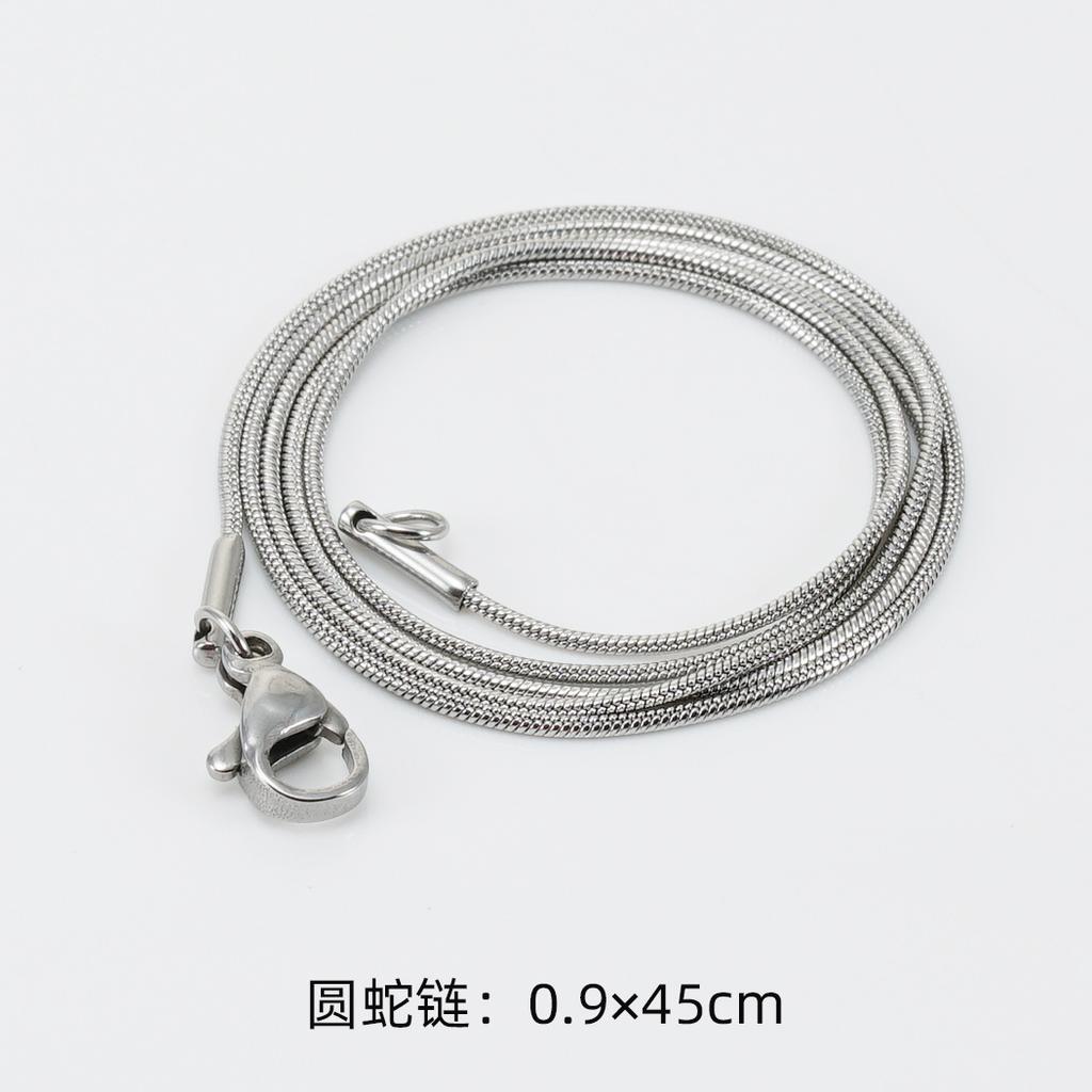 Stainless Steel Snake Bone Chain Necklace Women'S Diy Titanium Steel Pendant Accessories Collarbone Chain Spot