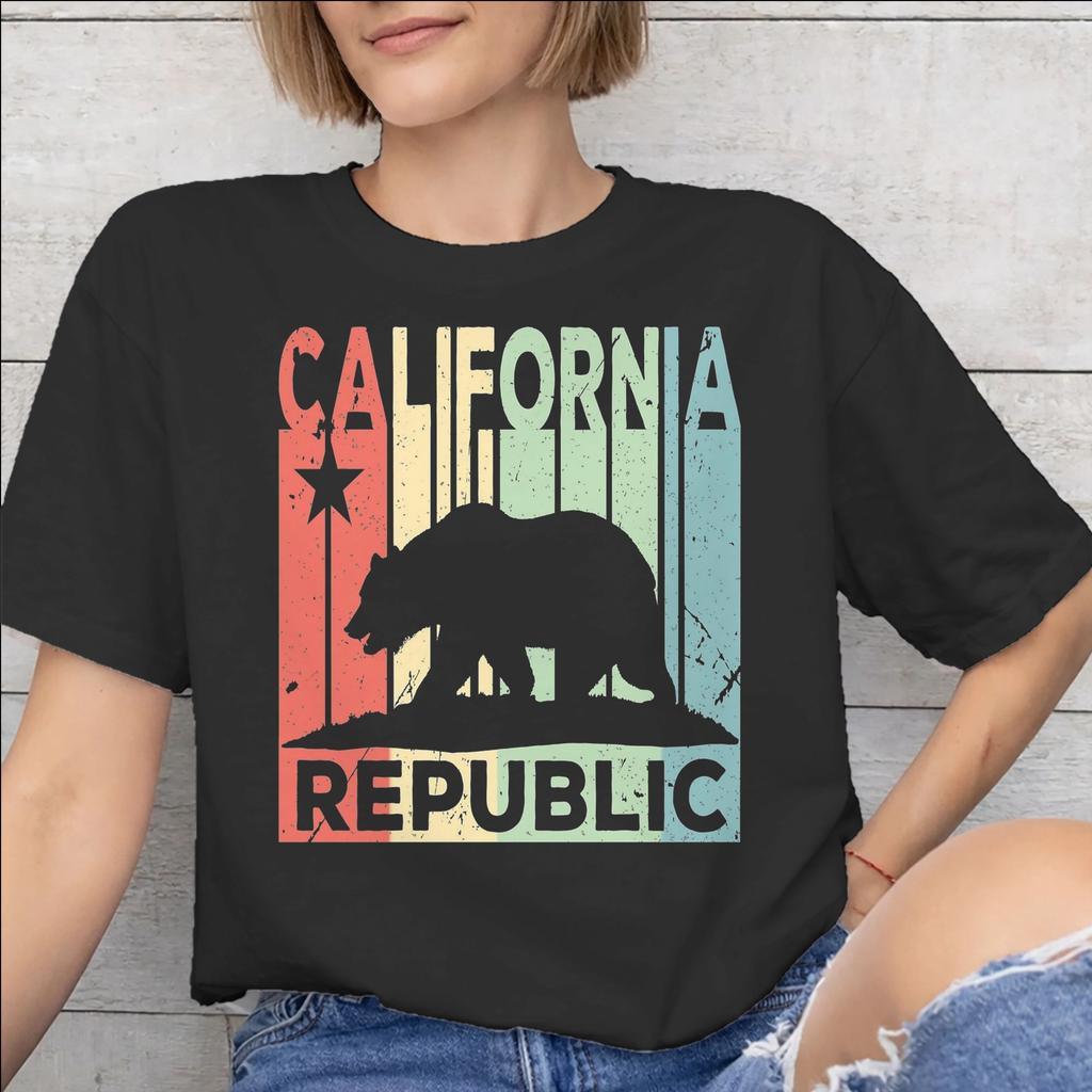 Republic California Accessories Men Women T Shirt Cotton Tee Print Tops Tshirt
