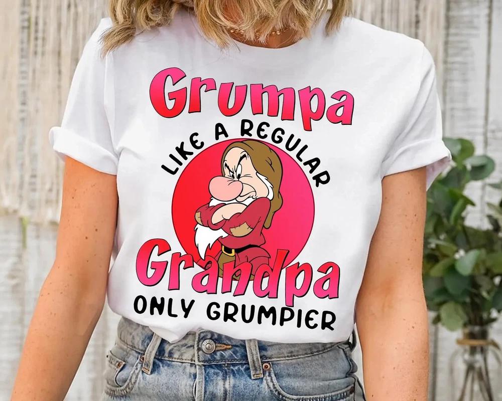 Grumpy Dwarf Shirt Funny Grumpa Like A Regular Grandpa Shirt S