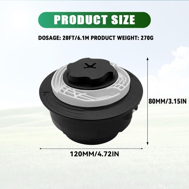 Preloaded Trimmer Line Head Compatible Buzzsaw FS40C FS46 FSA60R Trimmers Heavy Duty Lawn Maintenance Equipment For Gard