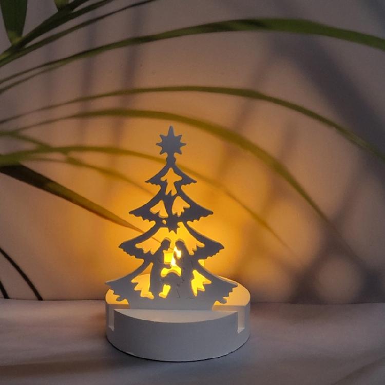 Candle Holder Silicone Molds Christmas Tree Candlesticks Resins Castings Mould