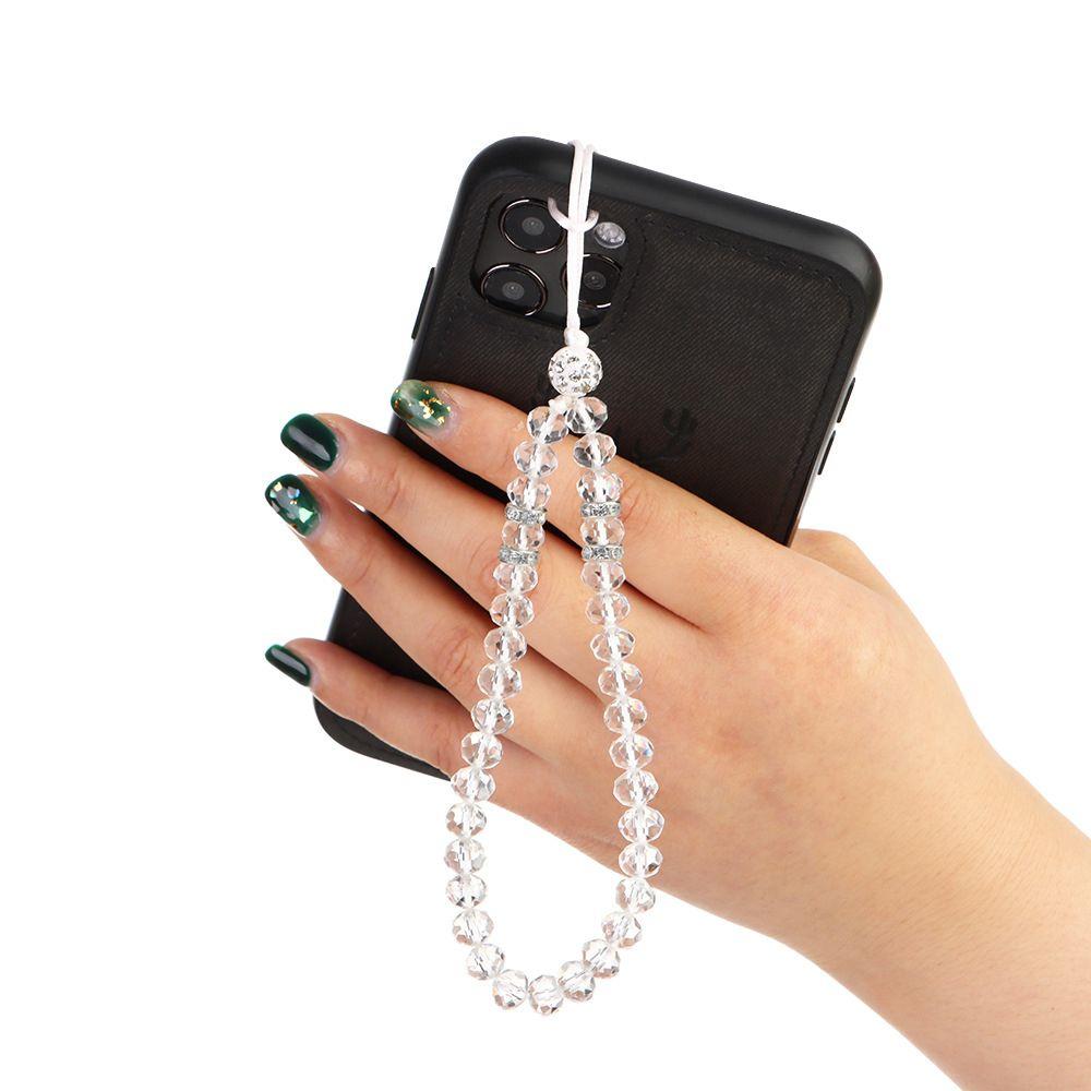 Beads Hand Wrist Lanyard Crystal Phone Straps Mobile Phone Straps Mobile Phone Chain Phone Lanyards