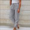 QICED Women's Fashion Casual Solid Color Print Pants & Capris