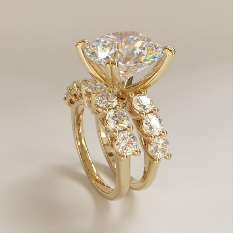 Eleganckie Ślubne Błyszczące Pierścionki z Cyrkoniami dla Kobiet Luksusowy Ślubny Zaręczynowy Rocznicowy Prezent Biżuteria Do Noszenia Przez Cały Rok