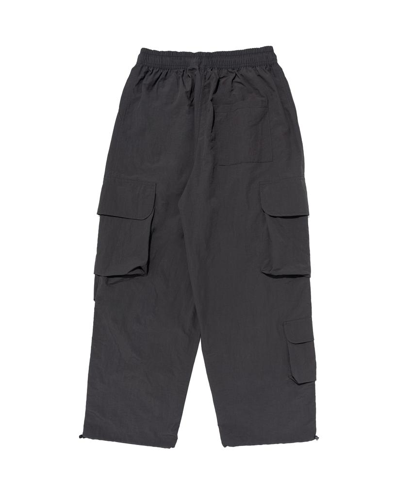 CARGOBROS Multi-Pocket Nylon Cargo Pants (Charcoal)