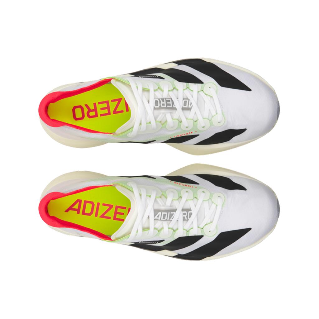 adidas Adizero Adios Pro 4 Branco Preto Tênis Masculinos Branco-Nuvem Preto-Essencial Prateado-Metálico JR1094