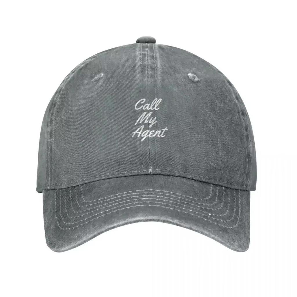 Call My Agent Baseball Cap Unisex Washed Cotton Sun Hat for Casual Daily Wear