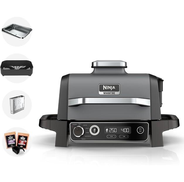Electric Grill Ninja Woodfire Electric Outdoor Grill & Smoker (OG701UK)