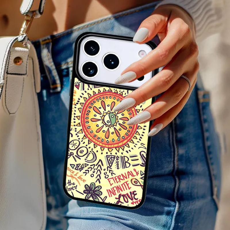 Positive Good Vibe Quote Phone Case For iPhone 17 Air 14 15 13 12 Max Cover For Apple 16e 11 Pro Max Plus Coque