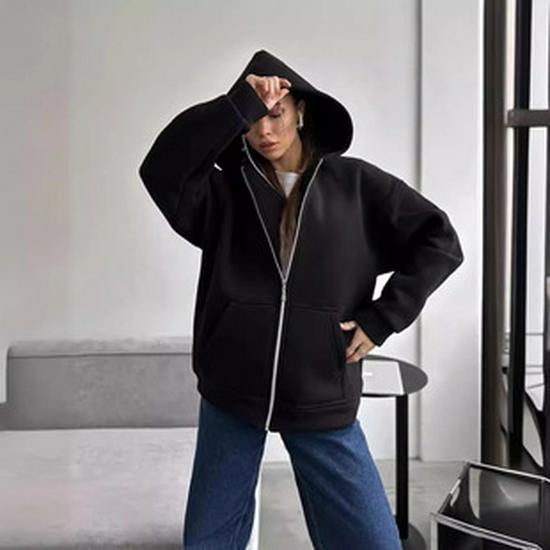 2024 Unisex European and American Hooded Sweatshirt Jacket - Autumn/Winter Print