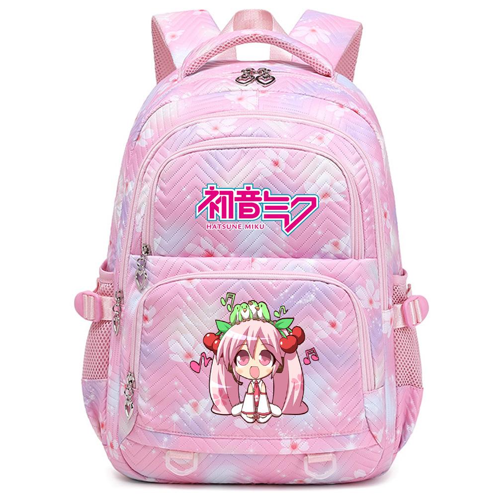 Anime Hatsune Miku Printed School Backpack Student Teenager Bookbag for Boy Girl Women Large Capacity Waterproof Backpack Travel Mochila Escolar