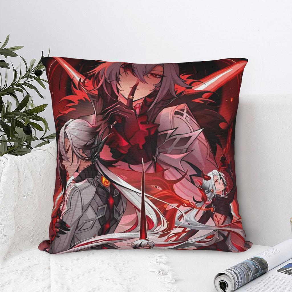 Anime game Genshin Impact Pillow Cover Fashion Pillow Case For Sofa Car Home Decor Custom Cushion Cover Gift