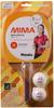 Nittaku Table Tennis Racket MIMA Pen with JTTA Mima Ito Includes 2 Plastic for 40mm Hard Inverted Rubber Penhold Red NH5158 SS, Pre-attached Rubber,