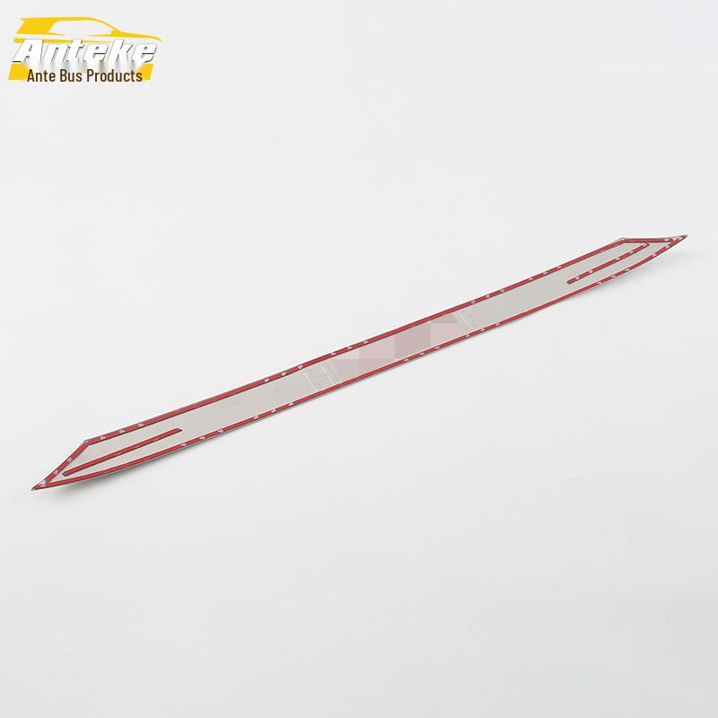 Fits 18 IX35 models: Hood Bright Strip & Front Bumper Lower Trim Decorative Patch - Car Accessories