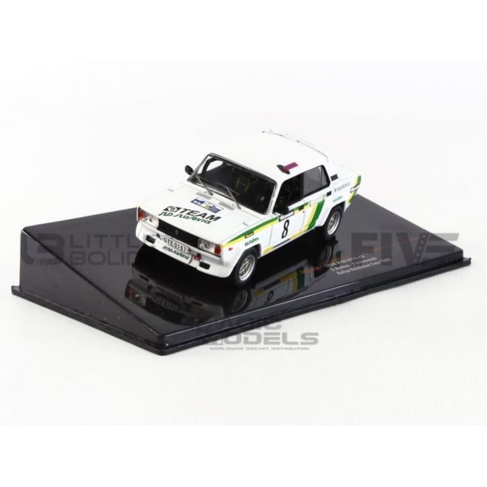 Voiture Miniature de Collection - IXO 1/43 - LADA 2105 VFTS - Rallye de Valasska Zima 1986 - Blanc