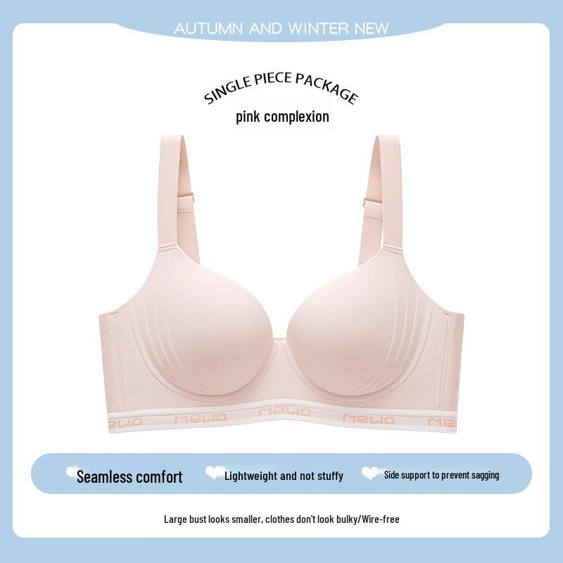 Women's Seamless Summer Underwear: Thin, Adjustable, Anti-Sagging Sports Bra for All Bust Sizes