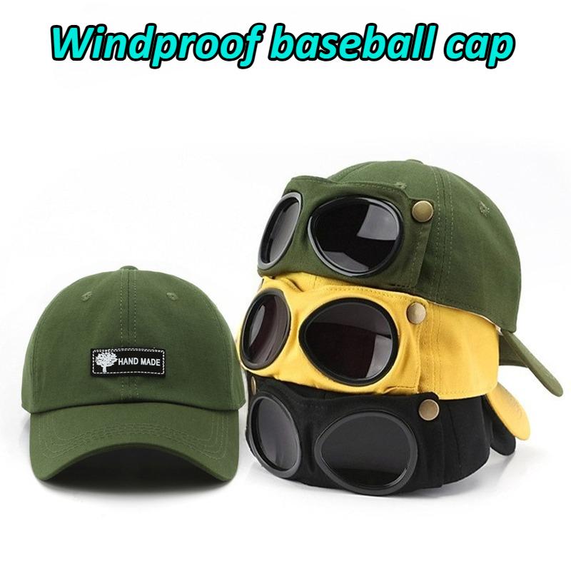 Yiran Dayang Hat Women's Fashion Pilot Hat Ins Korean Version Personality Glasses Baseball Cap Men Sunglasses Sunshade Spring Summer Versatile Hat 57Cm