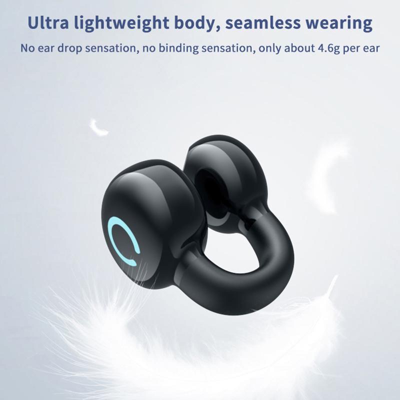 Wireless Earbuds Bluetooth Headset Clip Ear Noise Reduction Earphone Single Ear Headphones For Sport Running Music Headset