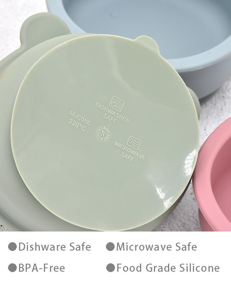 Baby Silicone Feeding Bowl Cute Lion Shape Tableware Waterproof Non-Slip Silicone Dishes