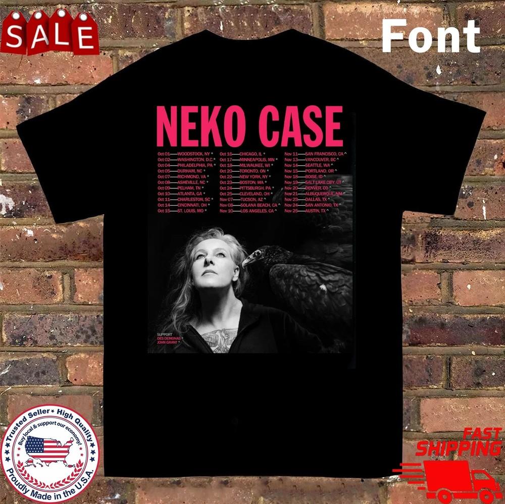 

Neko Case 2025 North American Tour Dates T Shirt Black All Size S-4XL 2XL