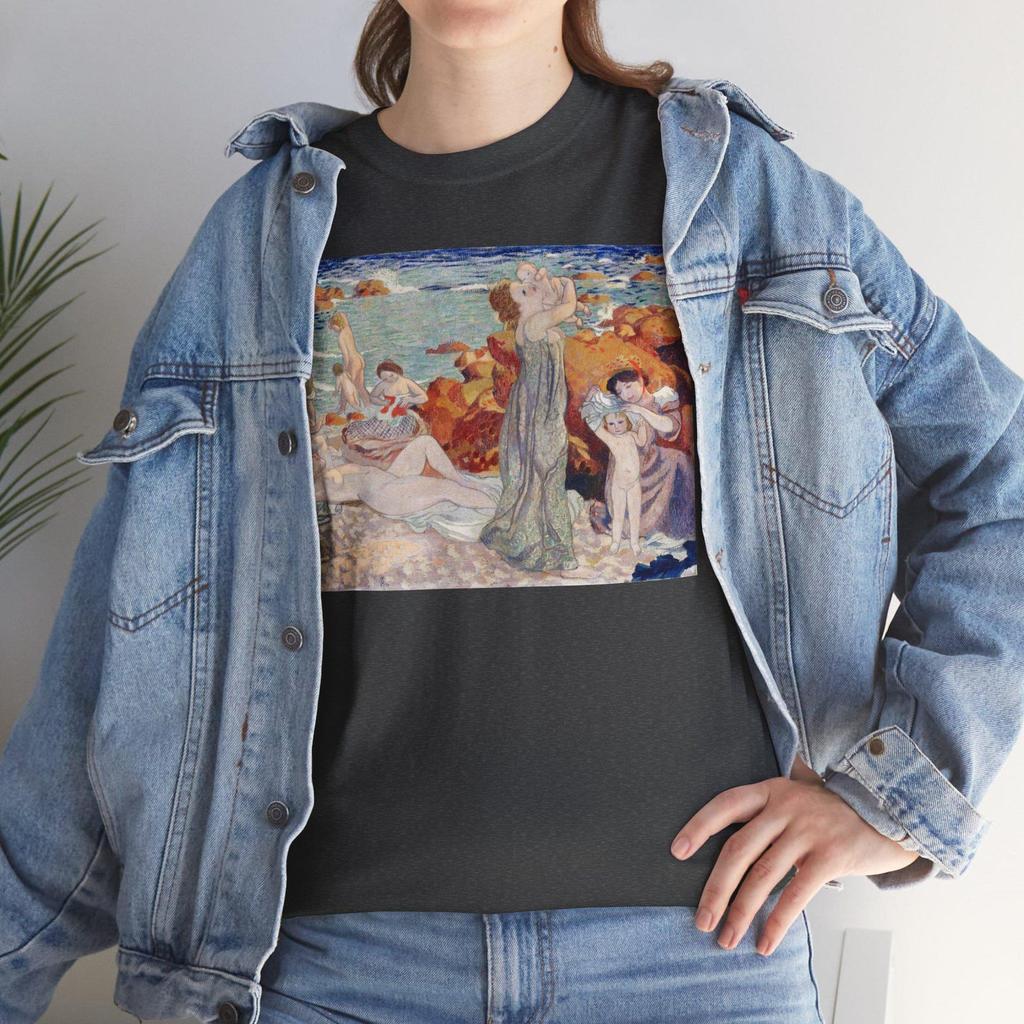 Maurice Denis Bathers T-Shirt and kids tshirt, Pouldu Beach Art Print Fashion