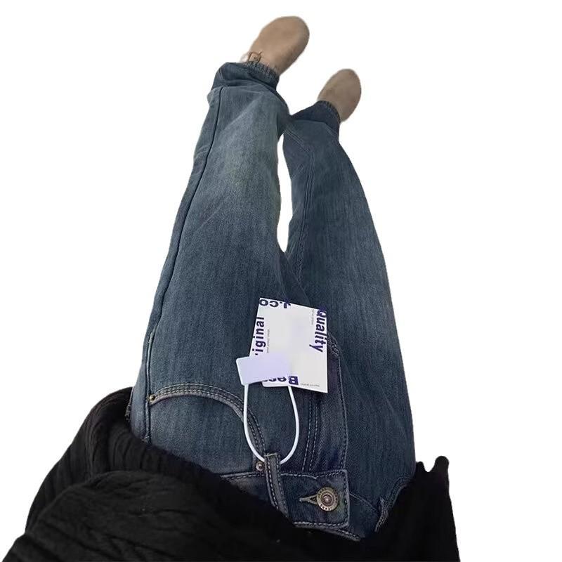 Women's Plus Size Fleece-Lined Wide Leg Jeans: Winter High Waist, Pear Shape, Floor Length