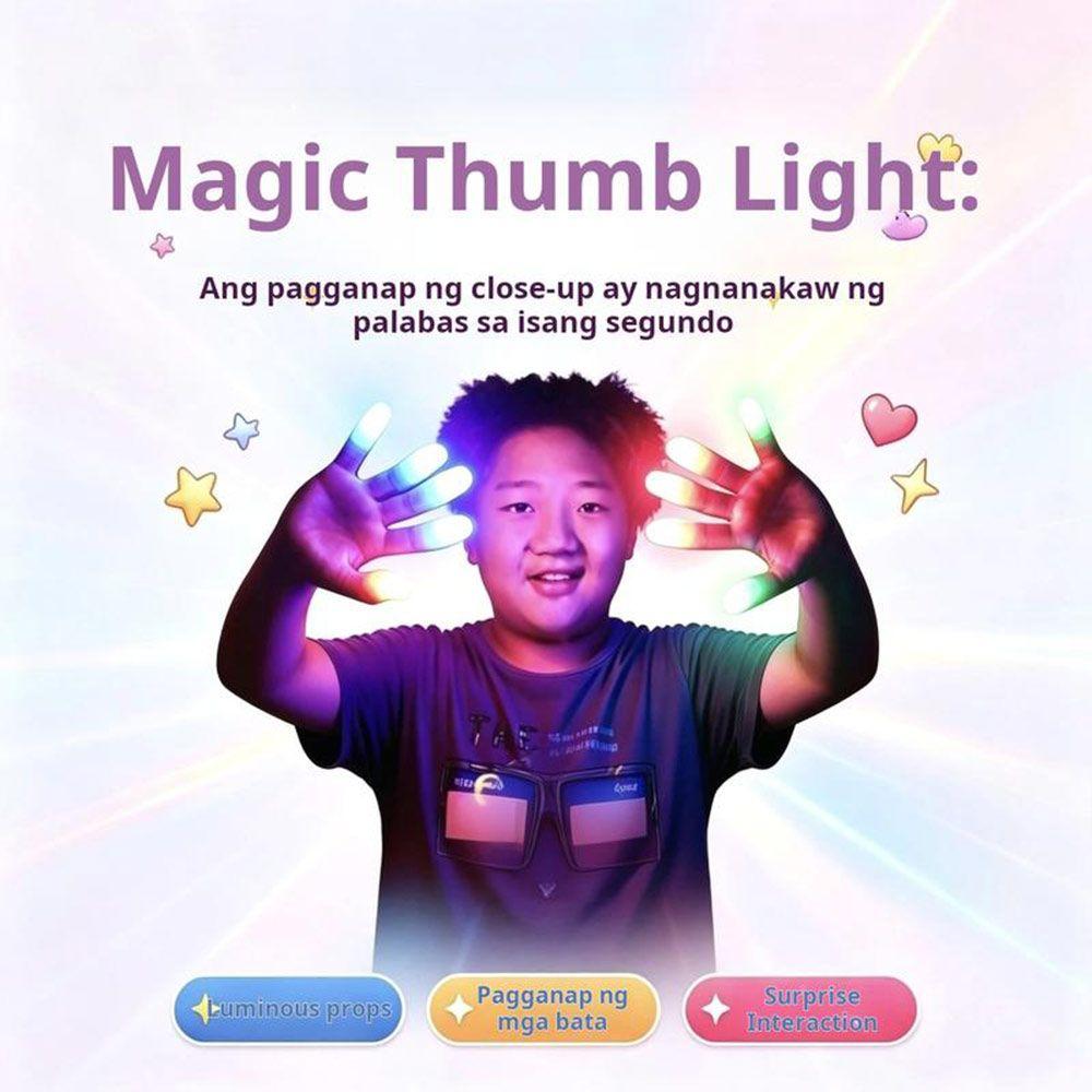 1/4Pair Glowing Glowing Magic Finger Props LED Finger Lights New Thumb Lights Magic Show Props