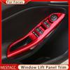 4Pcs/ser Car Window Lifter Panel Frame Decoration Cover Trim Sticker for Ford Focus 3 MK 3 2015 2016 2017 2018