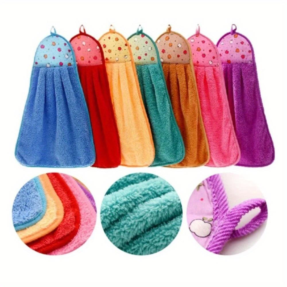 

7 шт./комплект 7 кольорів Коралове флісове приладдя для ванної кімнати М’який рушник для рук Абсорбуюча тканина Ганчірка Підвісна тканина Засоби для чищення Кухонні аксесуари 7pcs різнокольоровий