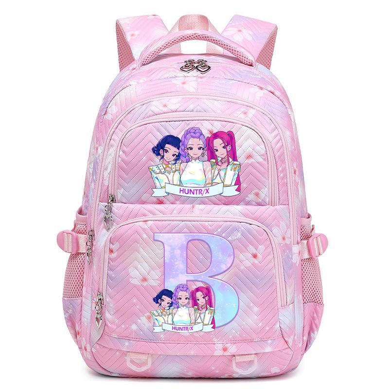 Kpop Anime Aufdruck 26 Buchstaben Rucksack Große Kapazität Mittelschüler Lässige Schultasche