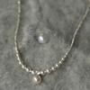 French Romance~ Retro Elegant Flower Pearl Necklace Temperament Versatile Collarbone Chain Necklace Women