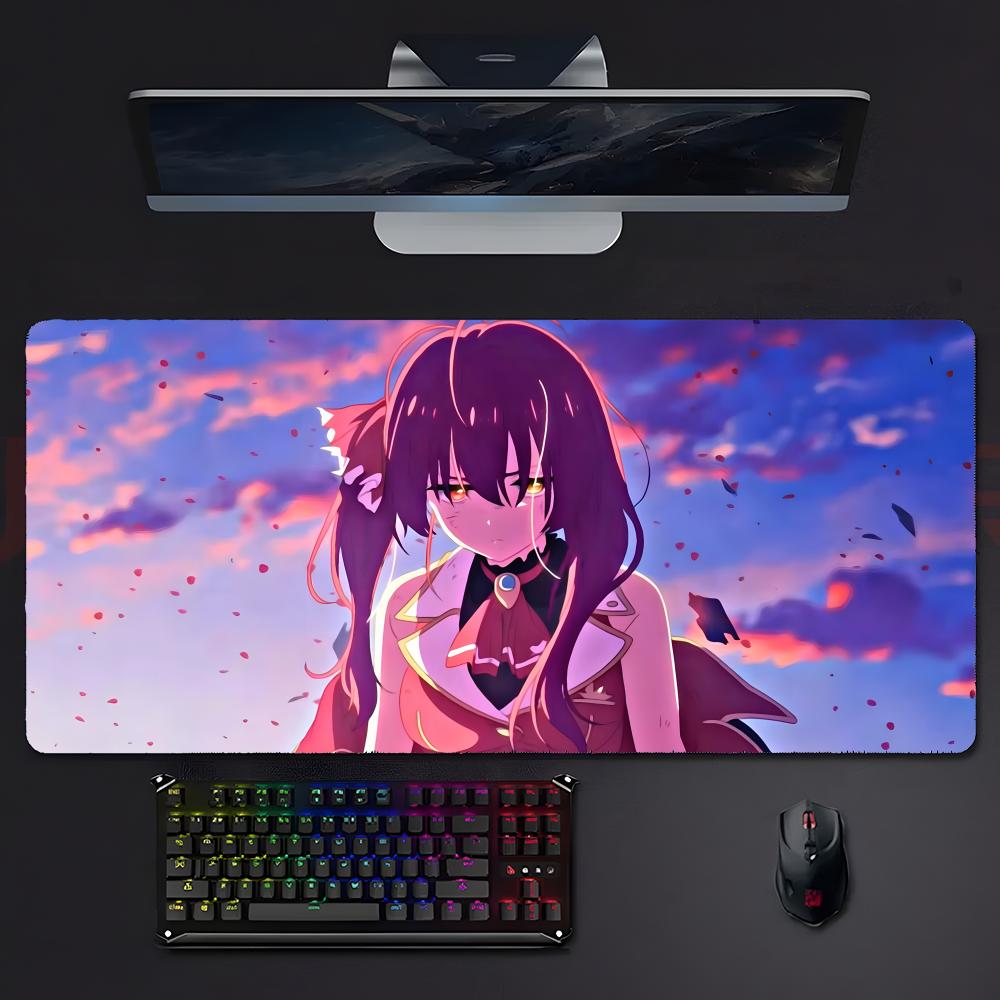 Virtual Idol Charming HHoushou MMarine Mouse Pad Large Gaming Mousepad with Stitched Edges Thickened Desk Mat PC
