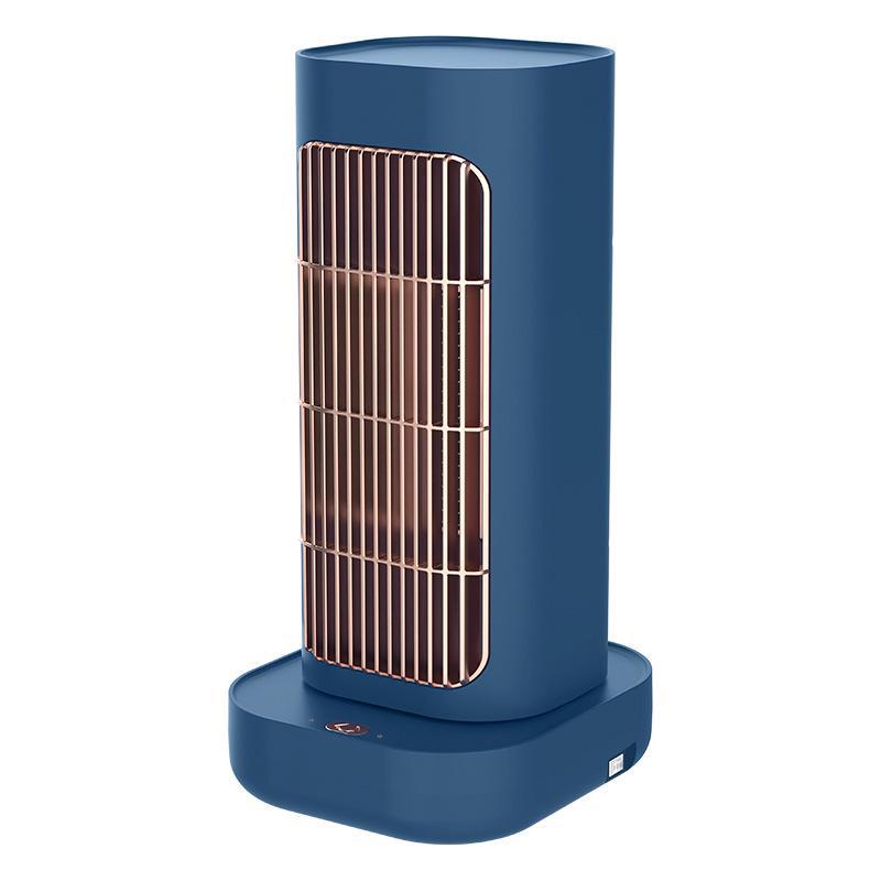 Compact Vertical Fan Heater for Quick Heat - Household Desktop & Dorm Use