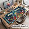 Celebration Theme Customized Mouse Pad Personalized Print Name Text Desk Mat For Home Office Table Decor